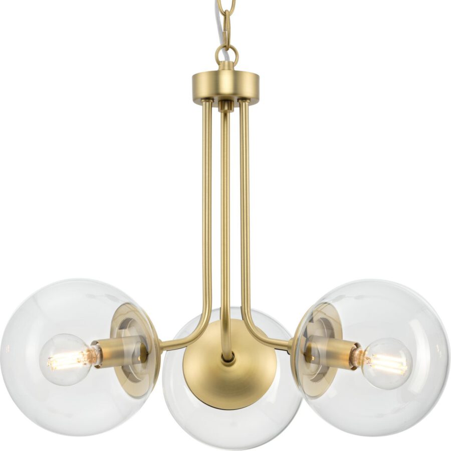 Merrit 3-Light Gold Chandelier