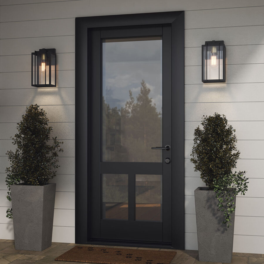 Marimac Black Outdoor Wall Lantern - Image 2