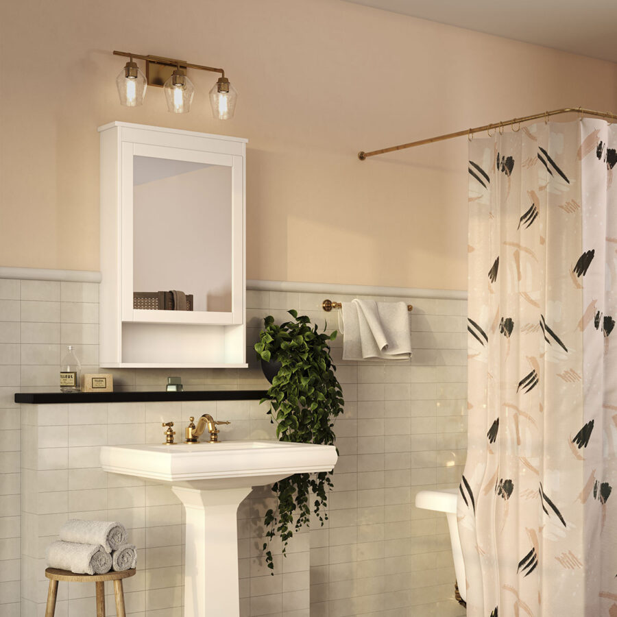 Adalyn 3-Light Gold Bath & Vanity Light - Image 2