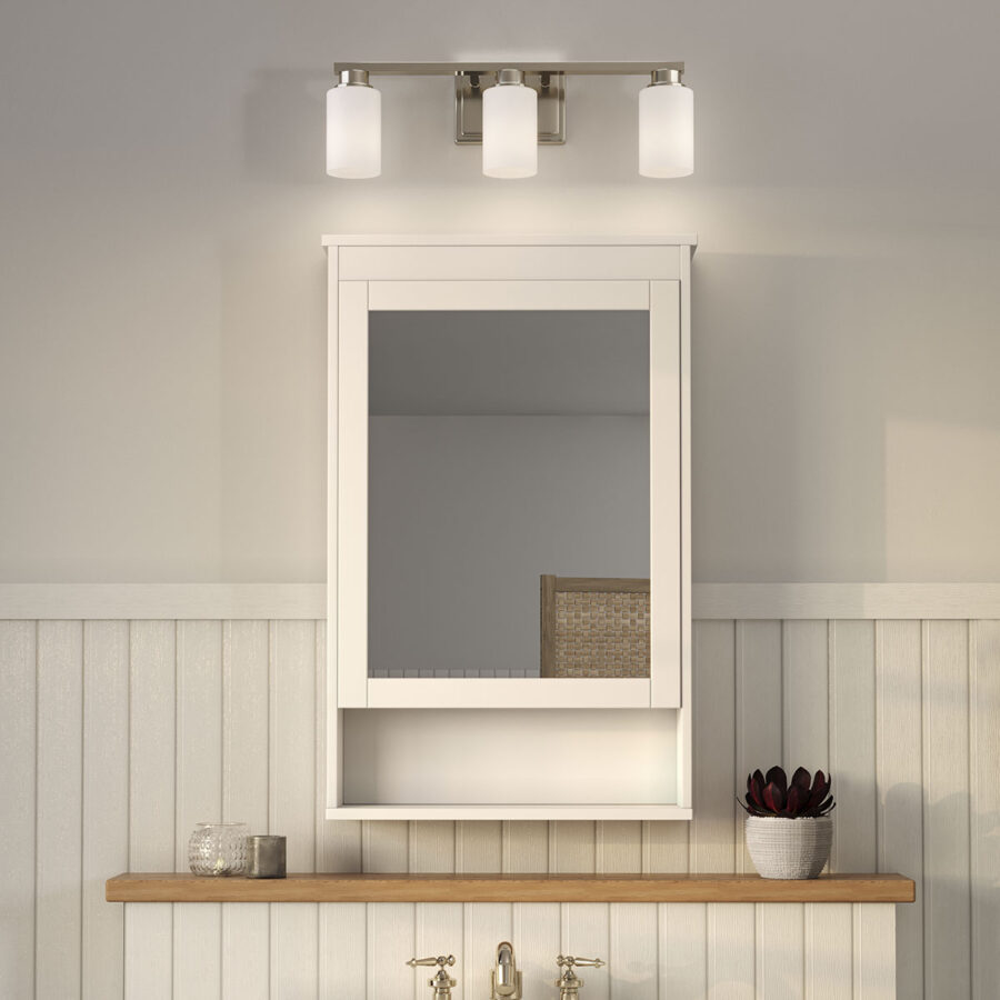 Zachary 3-Light Nickel Bath & Vanity Light - Image 2