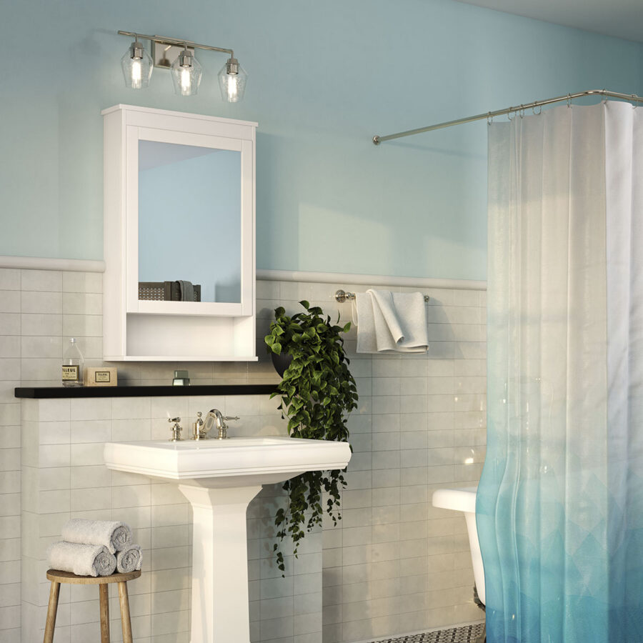 Adalyn 3-Light Nickel Bath & Vanity Light - Image 2
