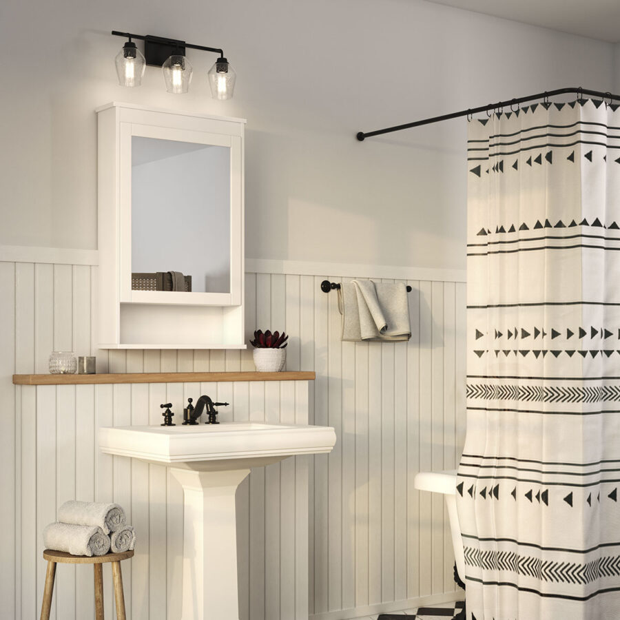 Adalyn 3-Light Black Bath & Vanity Light - Image 2
