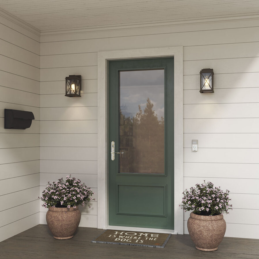 Wrenna Bronze Outdoor Wall Lantern - Image 2